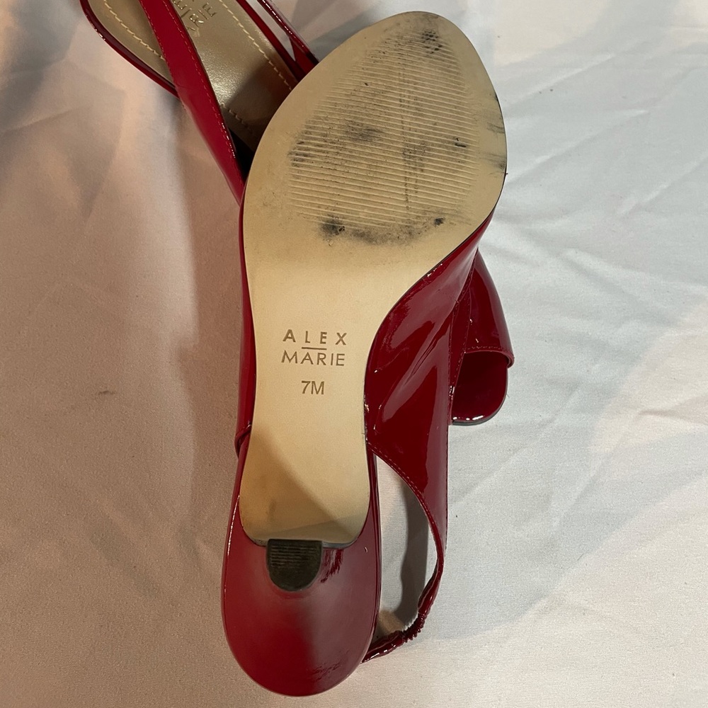 Alex Marie Dove Kitten Heel Sling Back Shoes - Picture 4 of 4
